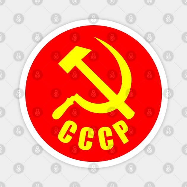 CCCP Hammer and sickle Magnet by BigTime